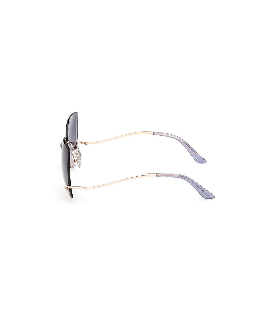 Guess Black Gu00269 28B Sunglasses Metal Smoke Squared Normal