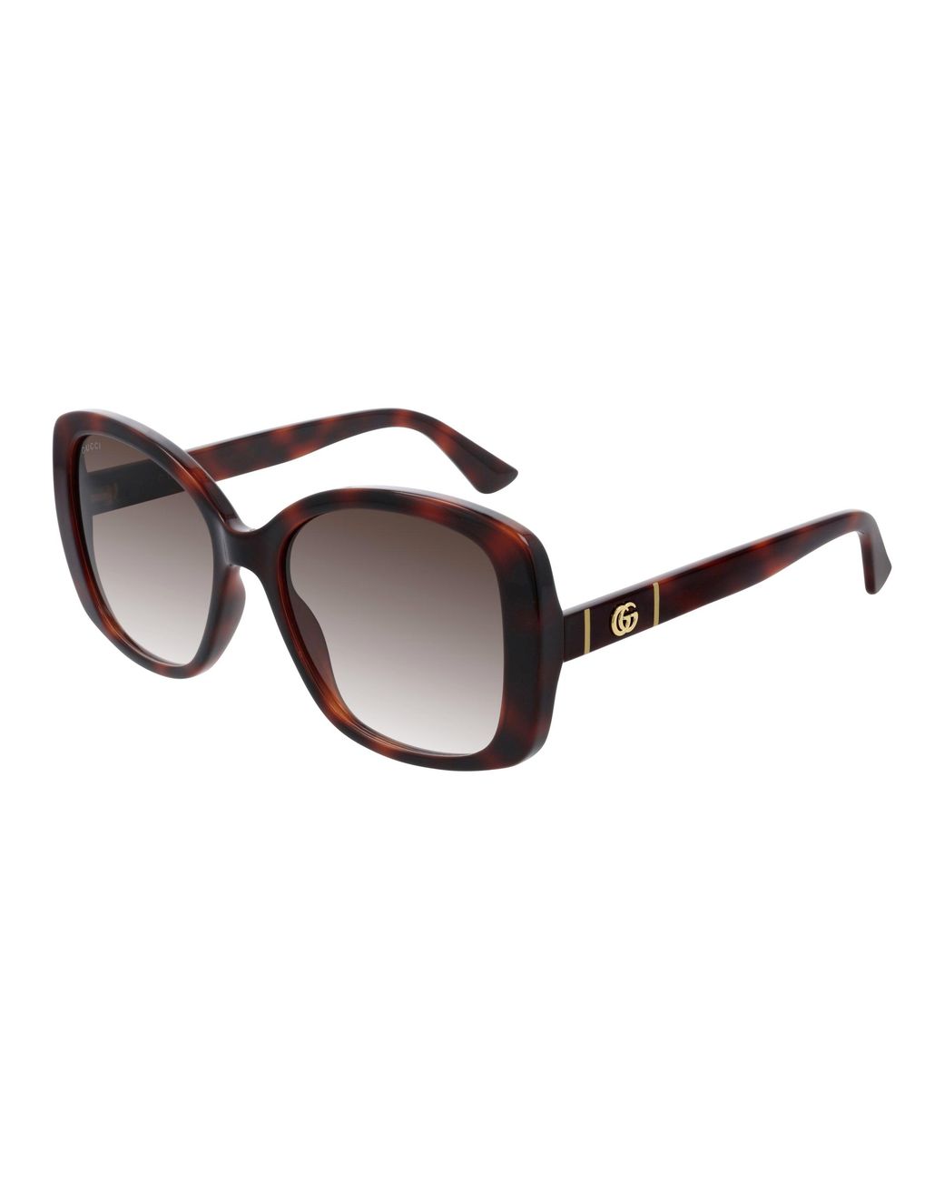 Gucci Black Gg0762S 002 Sunglasses Injected Squared Normal Shaded