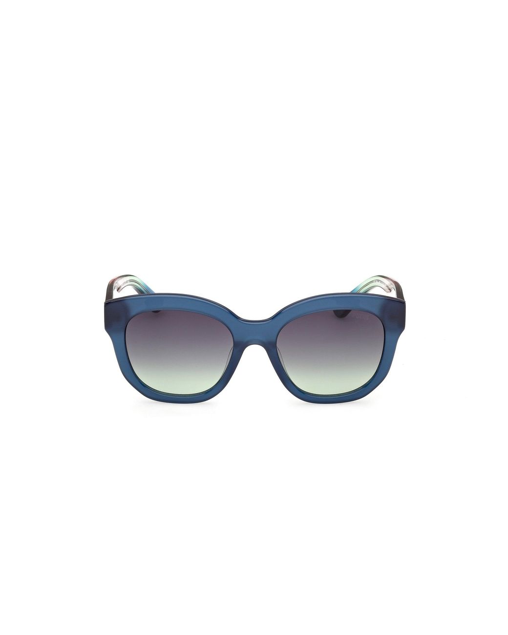 Emilio Pucci Blue Ep0254 90B Sunglasses Acetate Smoke Geometric Normal