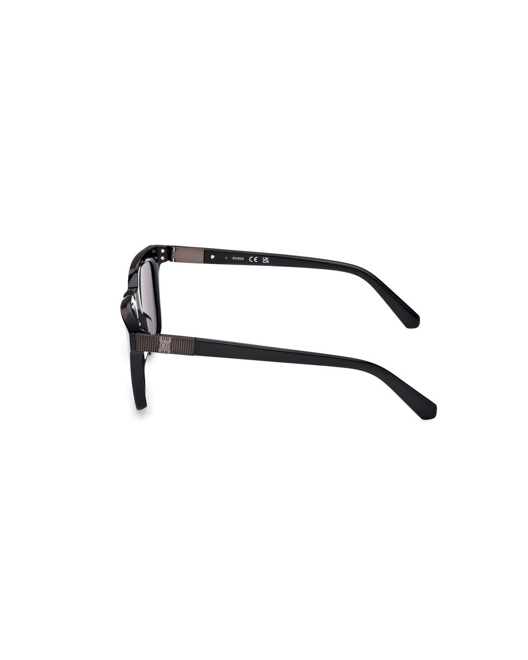 Guess Black Gu00279 01A Sunglasses Acetate Smoke Squared Normal for men
