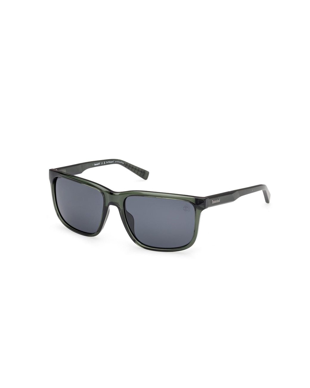 Timberland Black Tb00037 96D Sunglasses Injected Smoke Squared Polarized for men