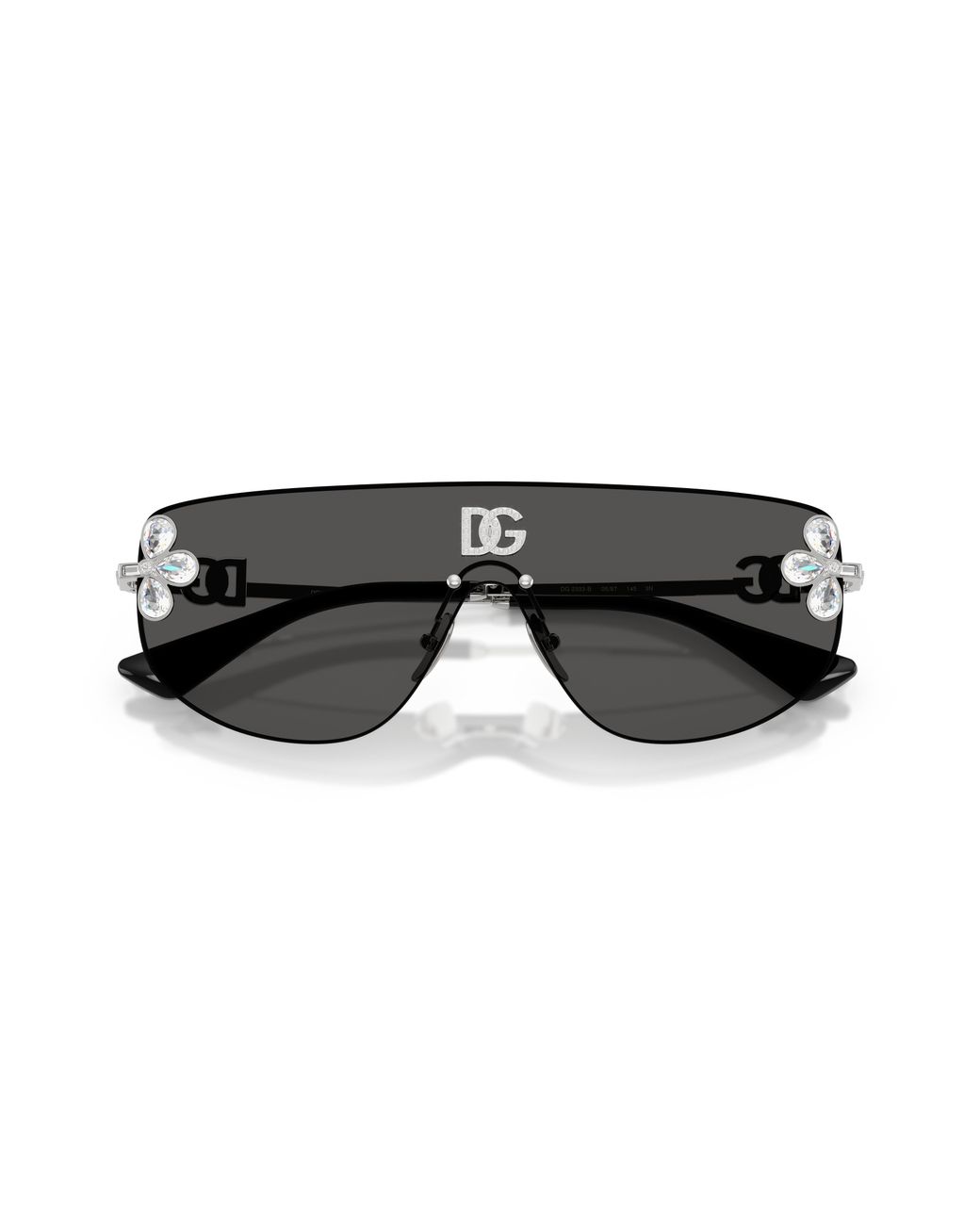 Dolce & Gabbana Black Dg2333B 05/87 Sunglasses Metal Squared Normal