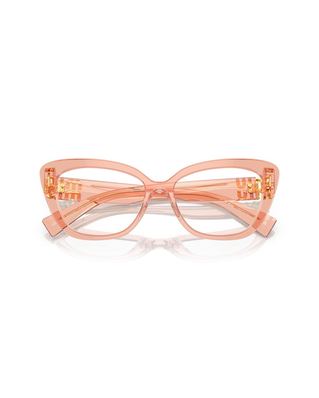 Miu Miu Black Mu 05Vv 13T1O1 Optical Frames Acetate Transparent Cat Eye Normal