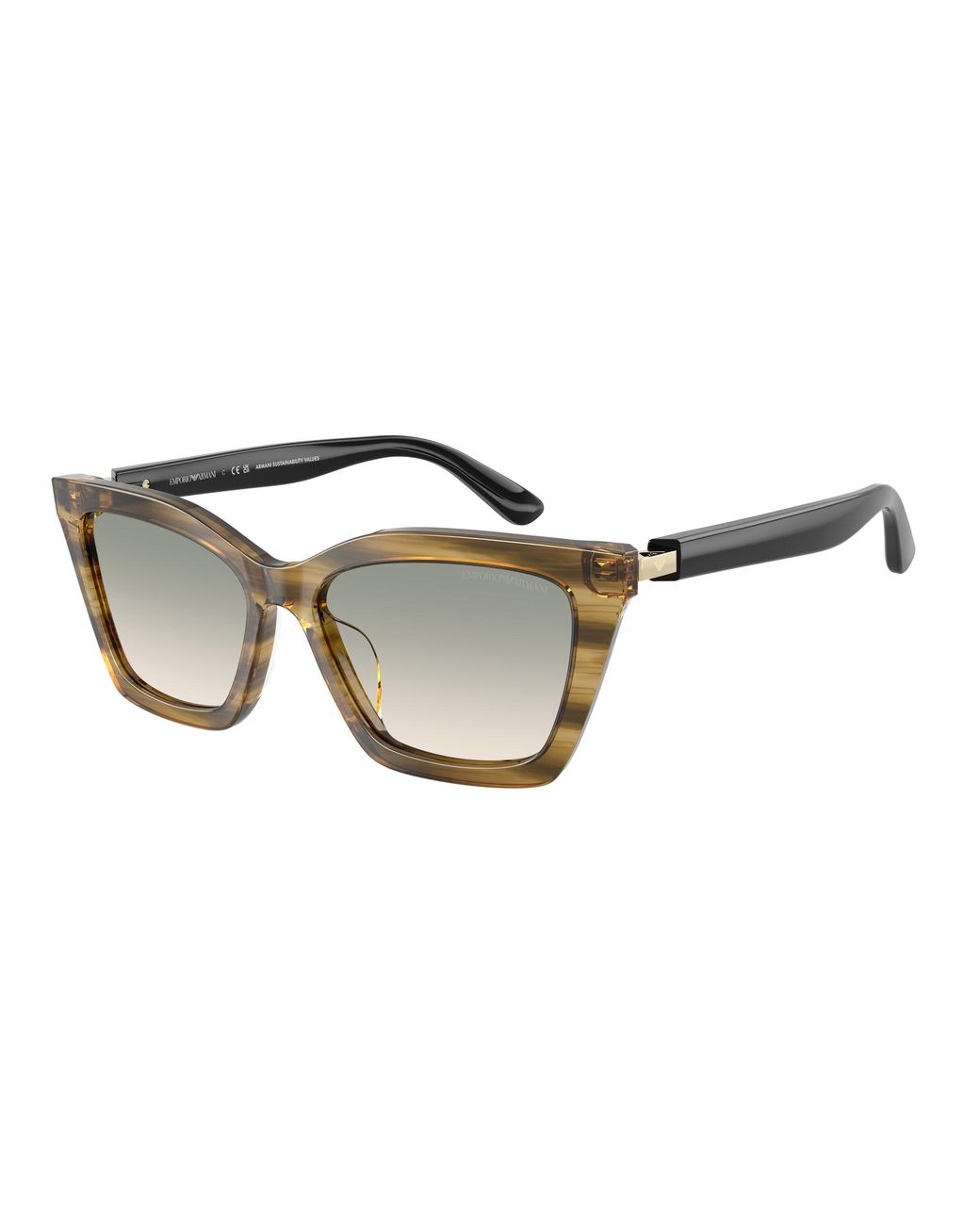 Emporio Armani Black Ea4250U 62672C Sunglasses Acetate Butterfly Normal Shaded