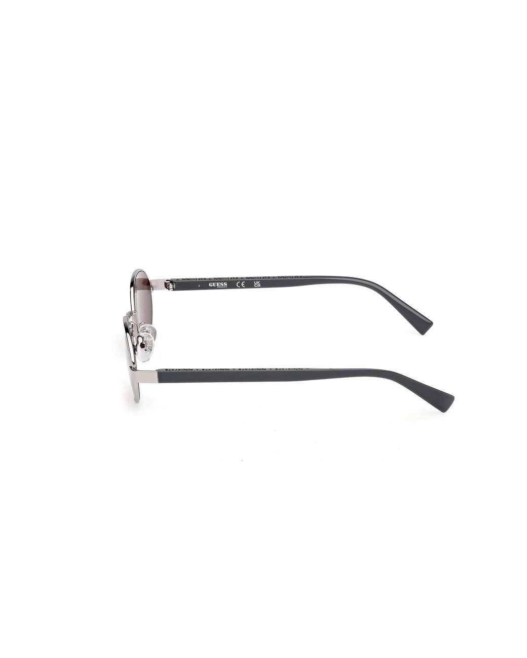 Guess Black Gu00232 08E Sunglasses Metal Round Normal