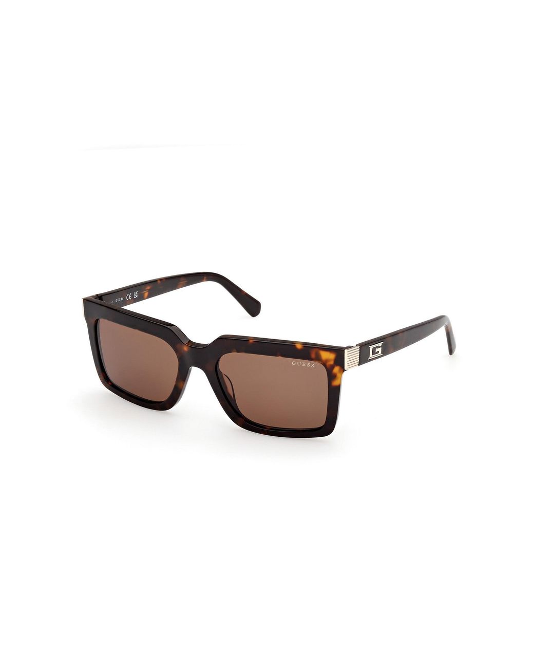 Guess Black Gu00213 52E Sunglasses Acetate Squared Normal for men