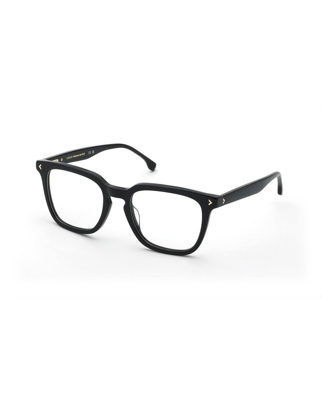 Lozza Black Vl4370 Arezzo 1 700 Optical Frames Acetate Squared for men