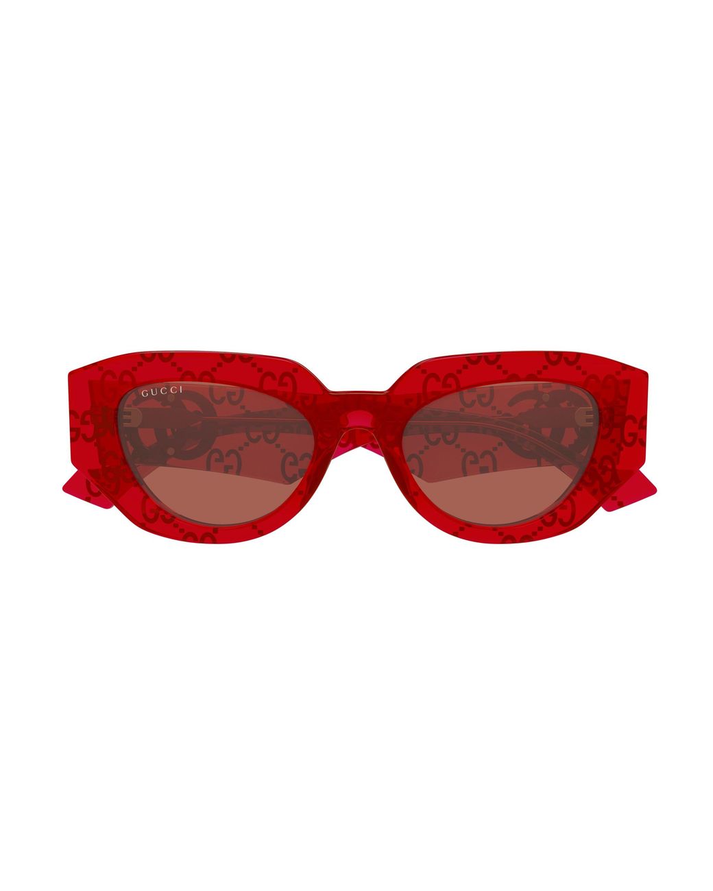 Gucci Red Gg1421S Monogram Logo Sunglasses