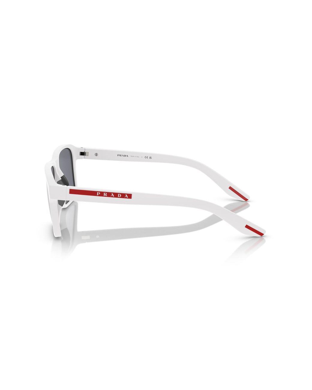 Prada Linea Rossa Black Ps 05Ys Twk40A Sunglasses Injected Light Squared Mirrored Mirror for men