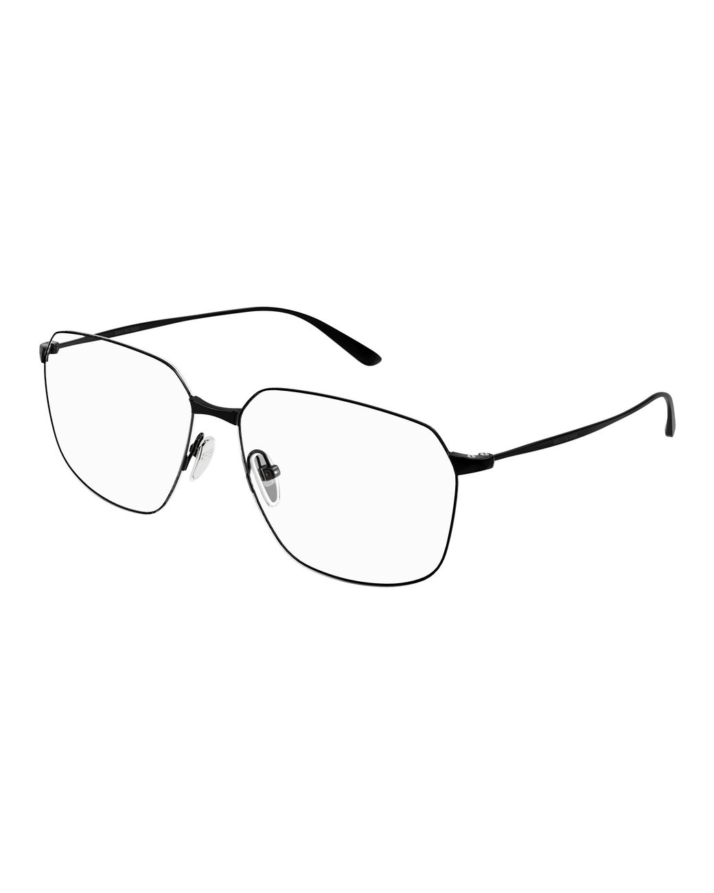 Balenciaga Black Bb0414O 001 Optical Frames Acetate Transparent Squared