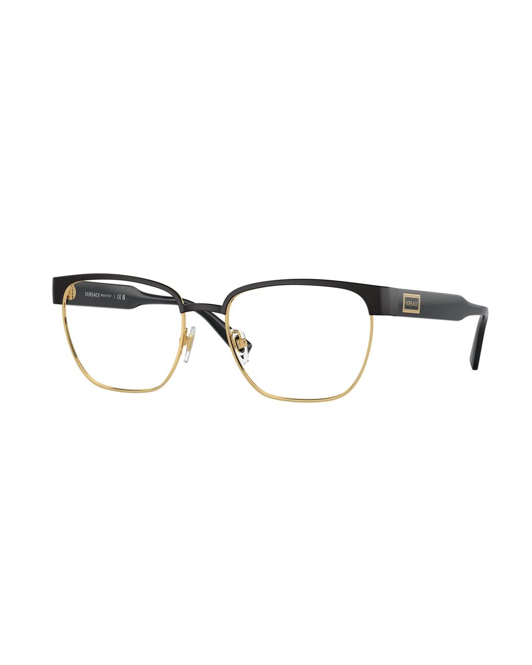 Versace Black Ve1264 1436 Optical Frames Metal Pillow Normal for men