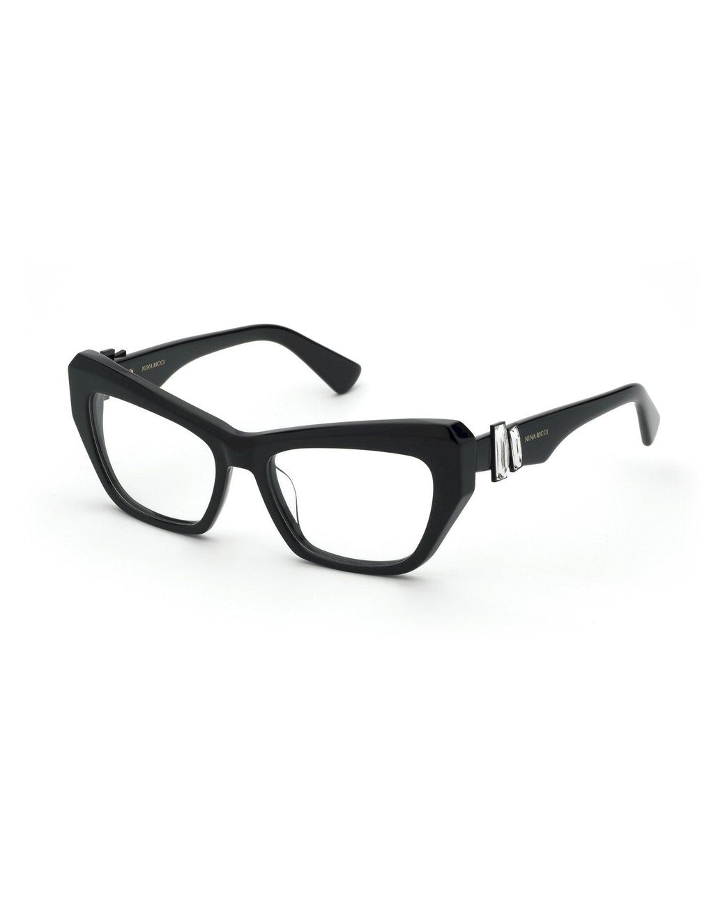 Nina Ricci Black Vnr413S 700S Optical Frames Acetate Cat Eye