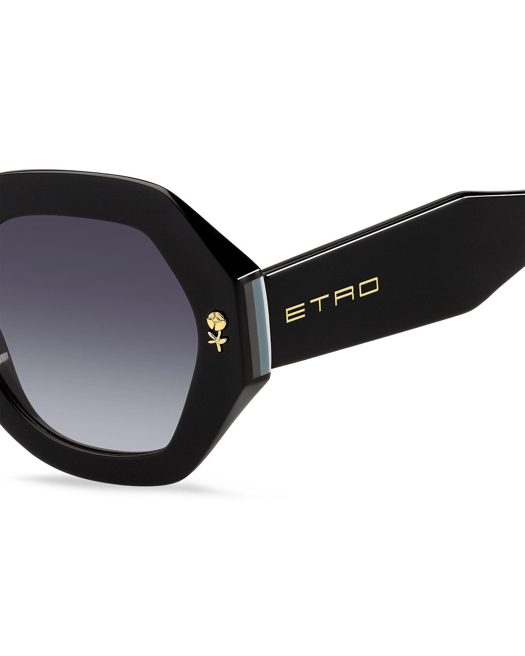 Etro Black 0009/S 807/9O Sunglasses Acetate Geometric Normal Shaded