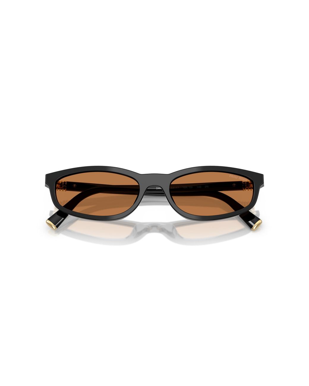 Miu Miu Black Mu A06S 16K10I Sunglasses Acetate Geometric Normal