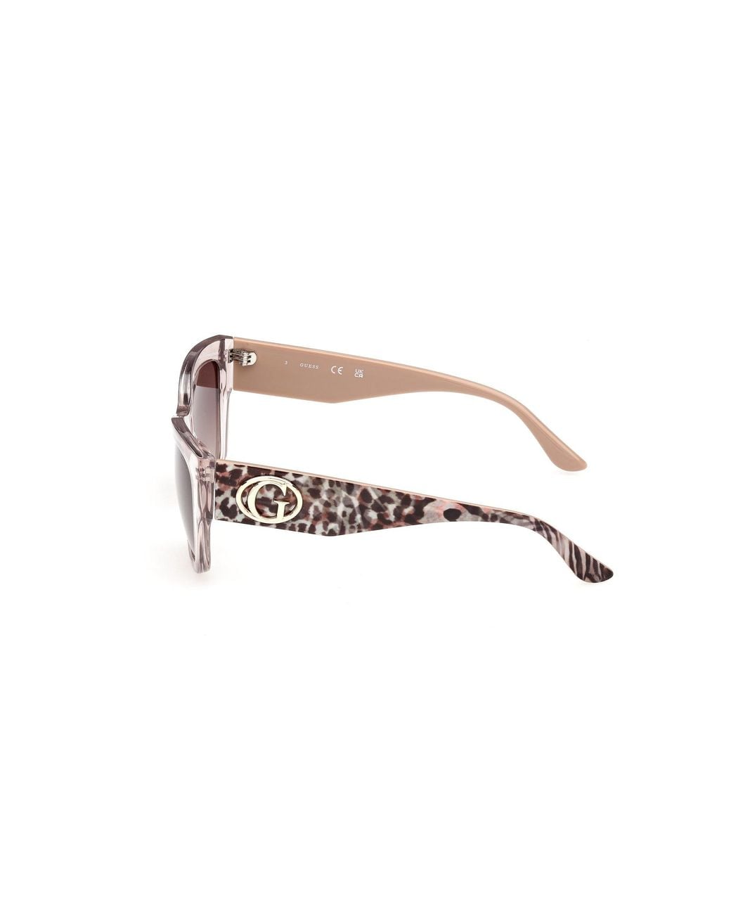 Guess Black Gu00363 57F Sunglasses Injected Squared Normal