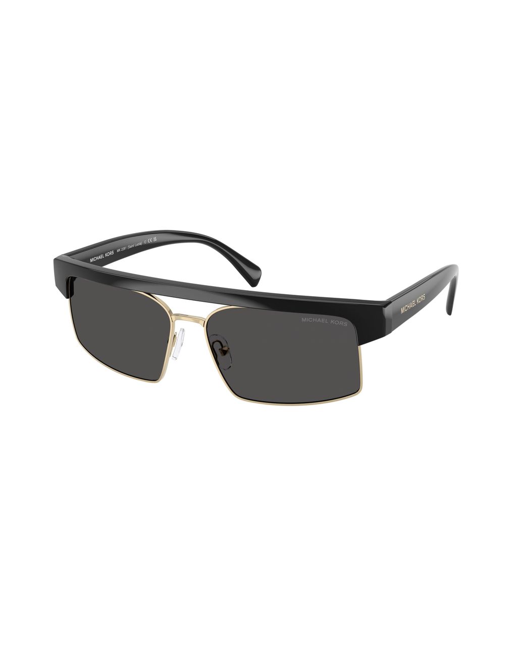 Michael Kors Black Mk2261 Saint Lucia 300587 Sunglasses Injected Squared Normal