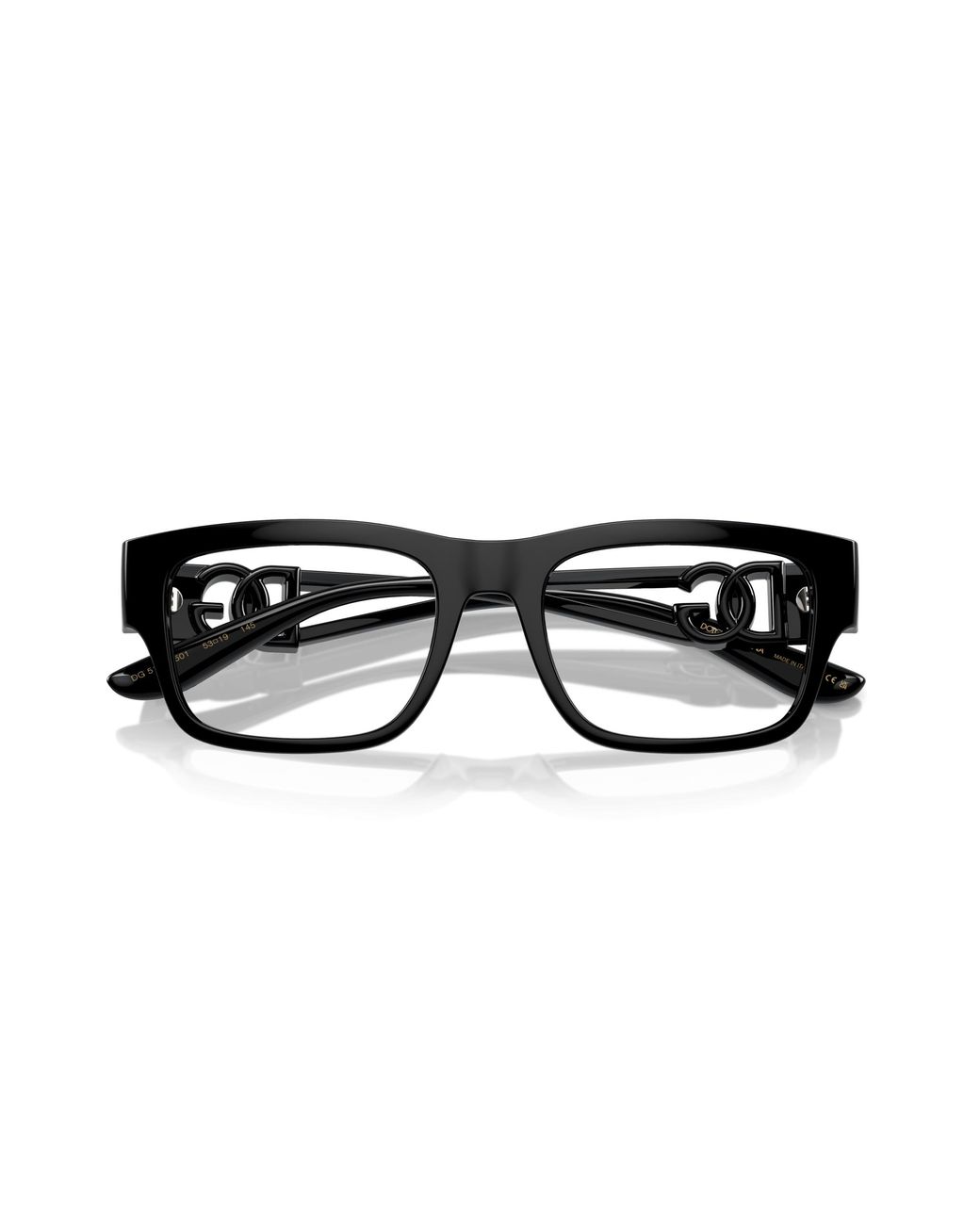 Dolce & Gabbana Black Dg5110 501 Optical Frames Injected Transparent Squared Normal