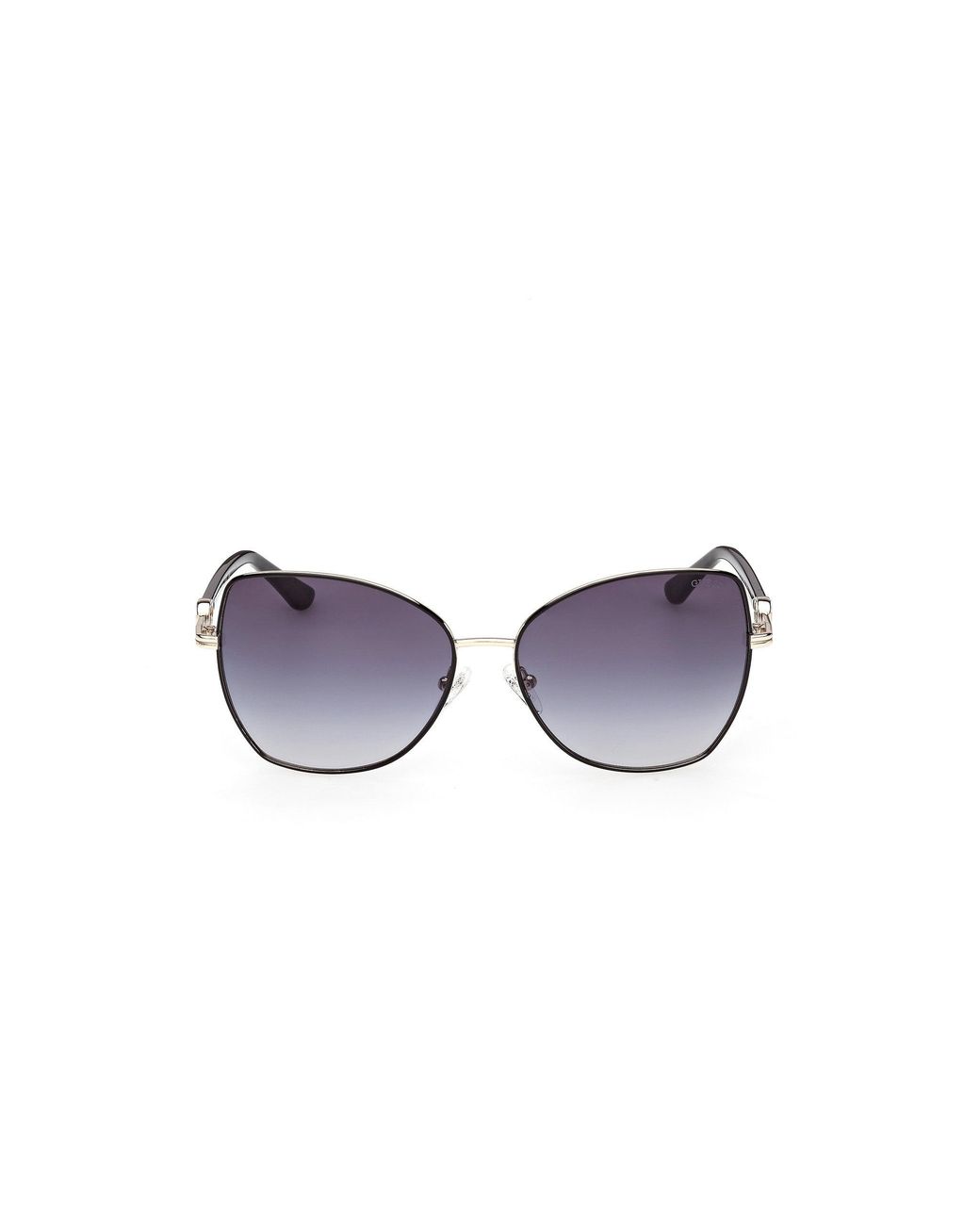 Guess Black Gu00259 01B Sunglasses Metal Smoke Butterfly Normal