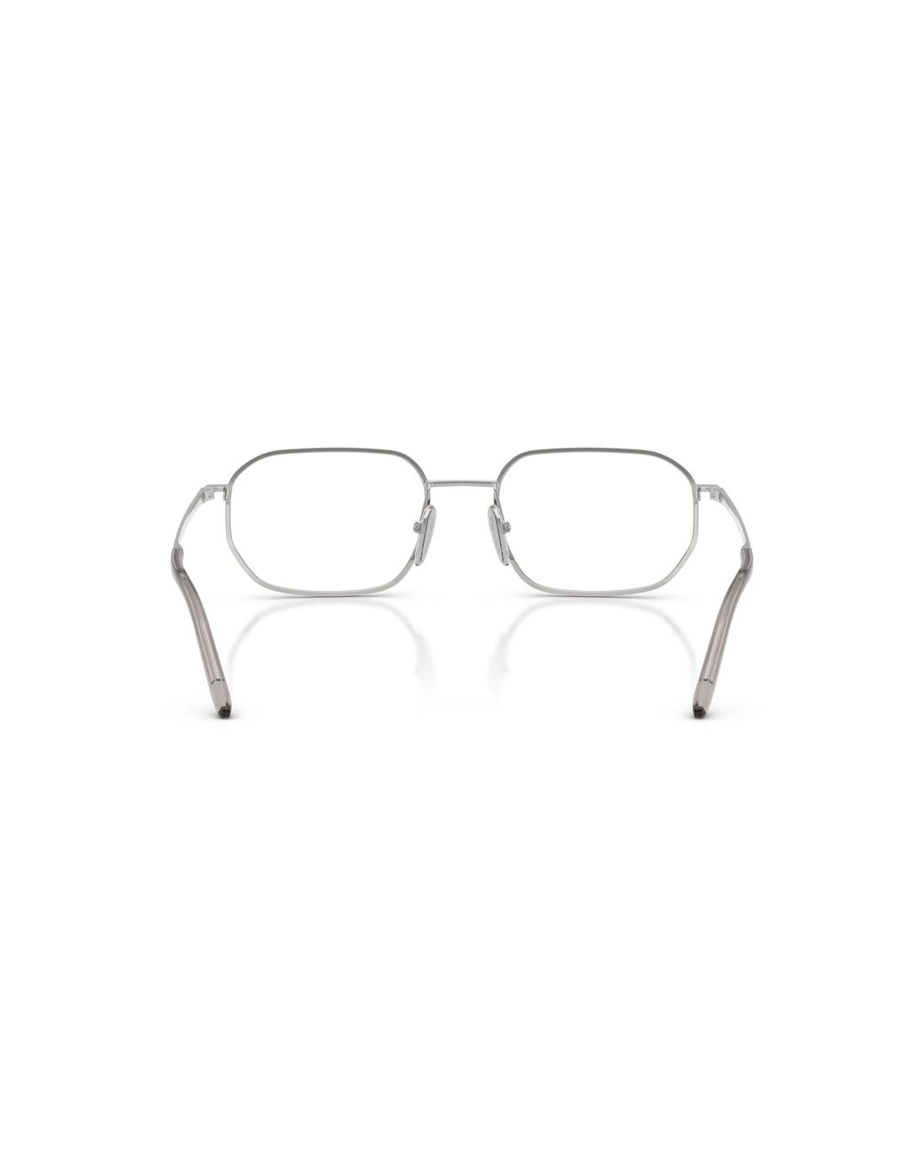 Prada Black Pr D51V 1Bc1O1 Optical Frames Metal Transparent Geometric Normal for men