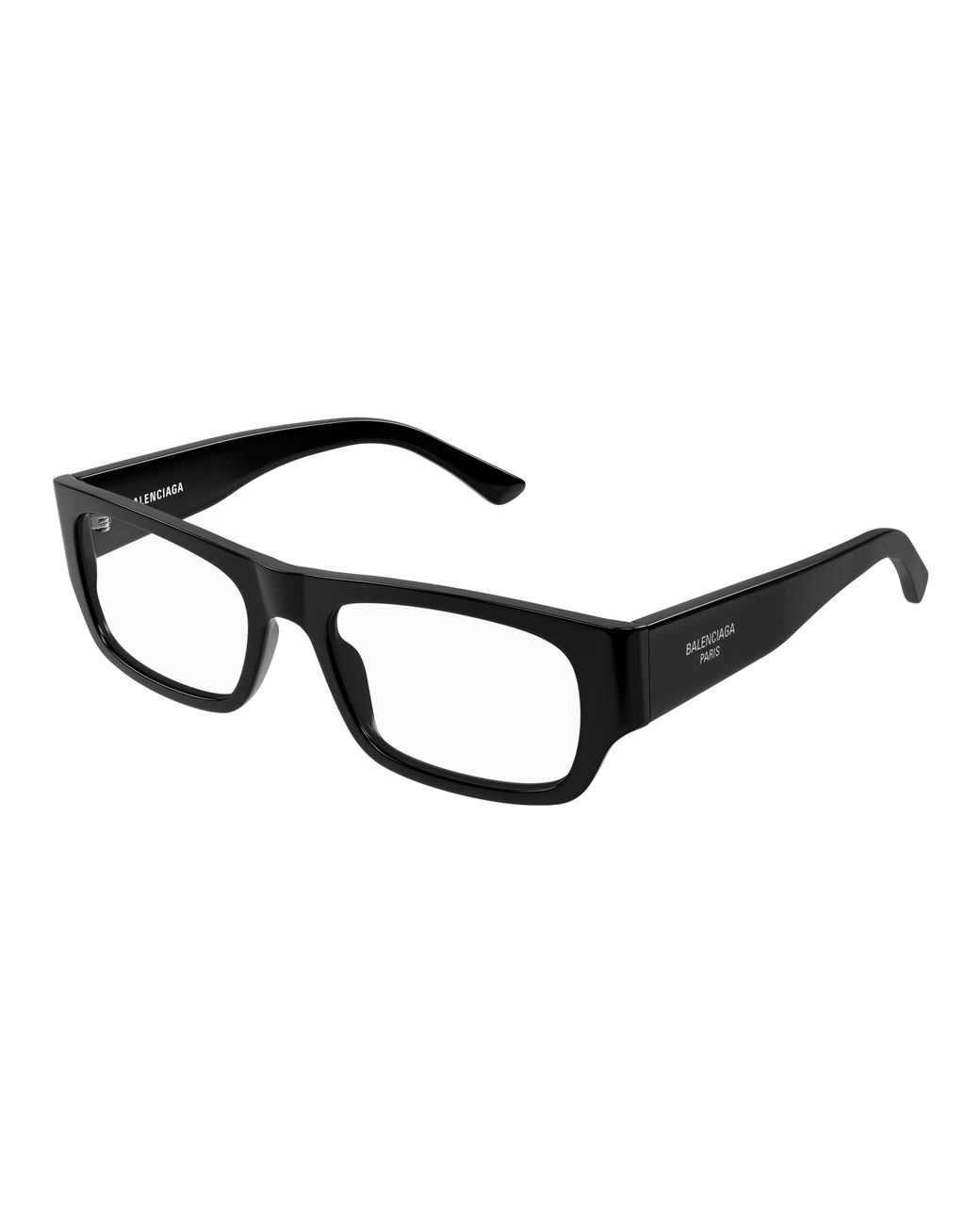 Balenciaga Black Bb0370O 001 Optical Frames Acetate Transparent Squared for men