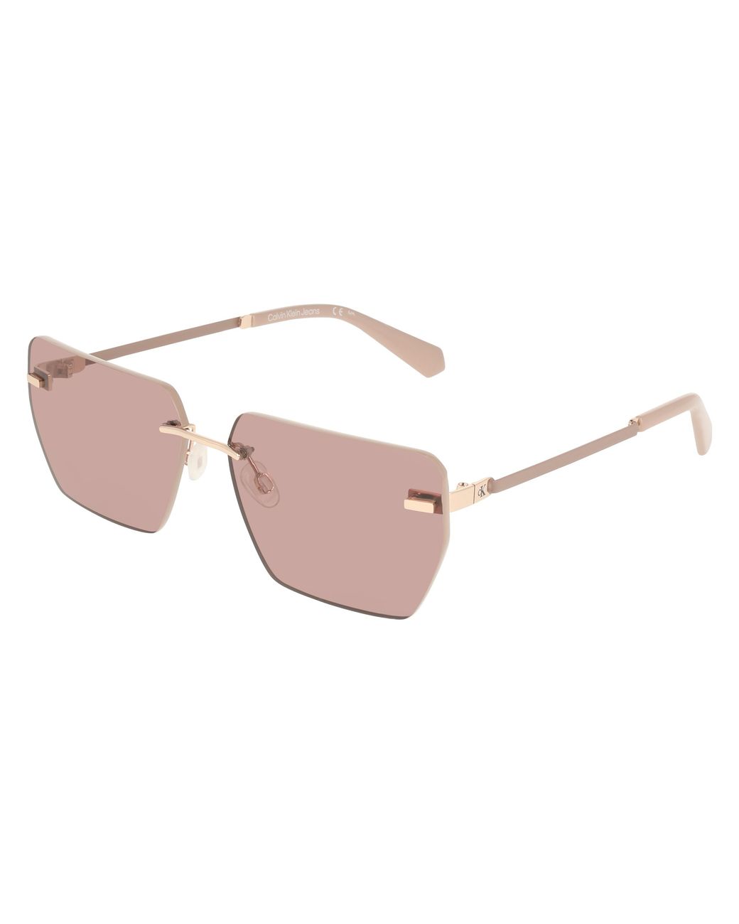 Calvin Klein Black Ckj25207S 722 Sunglasses Metal Squared Normal