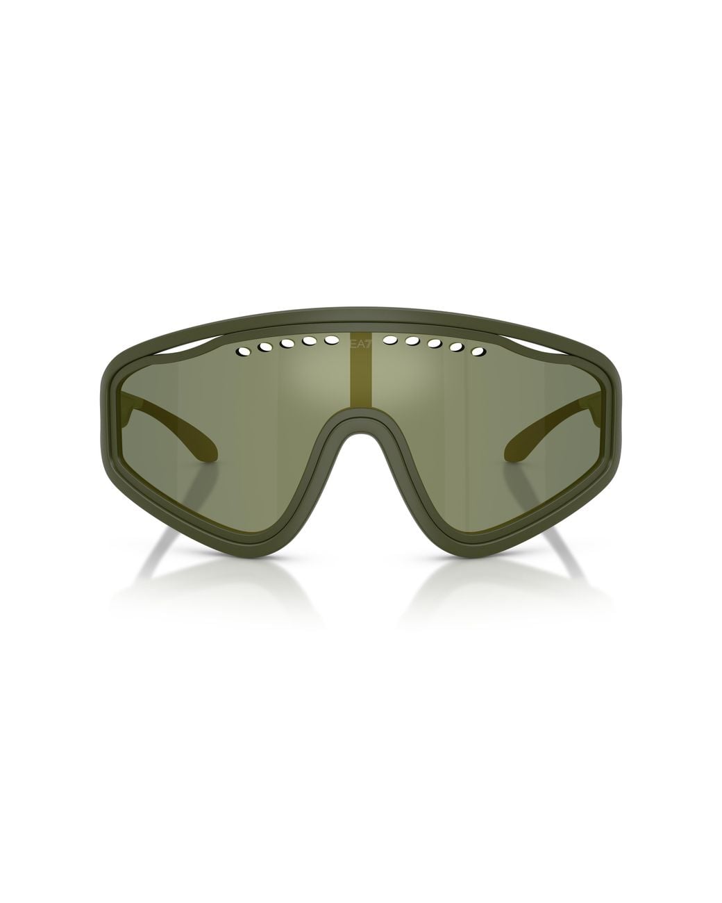 Moncler Green Q74005 63526R Sunglasses Injected Geometric Mirror for men