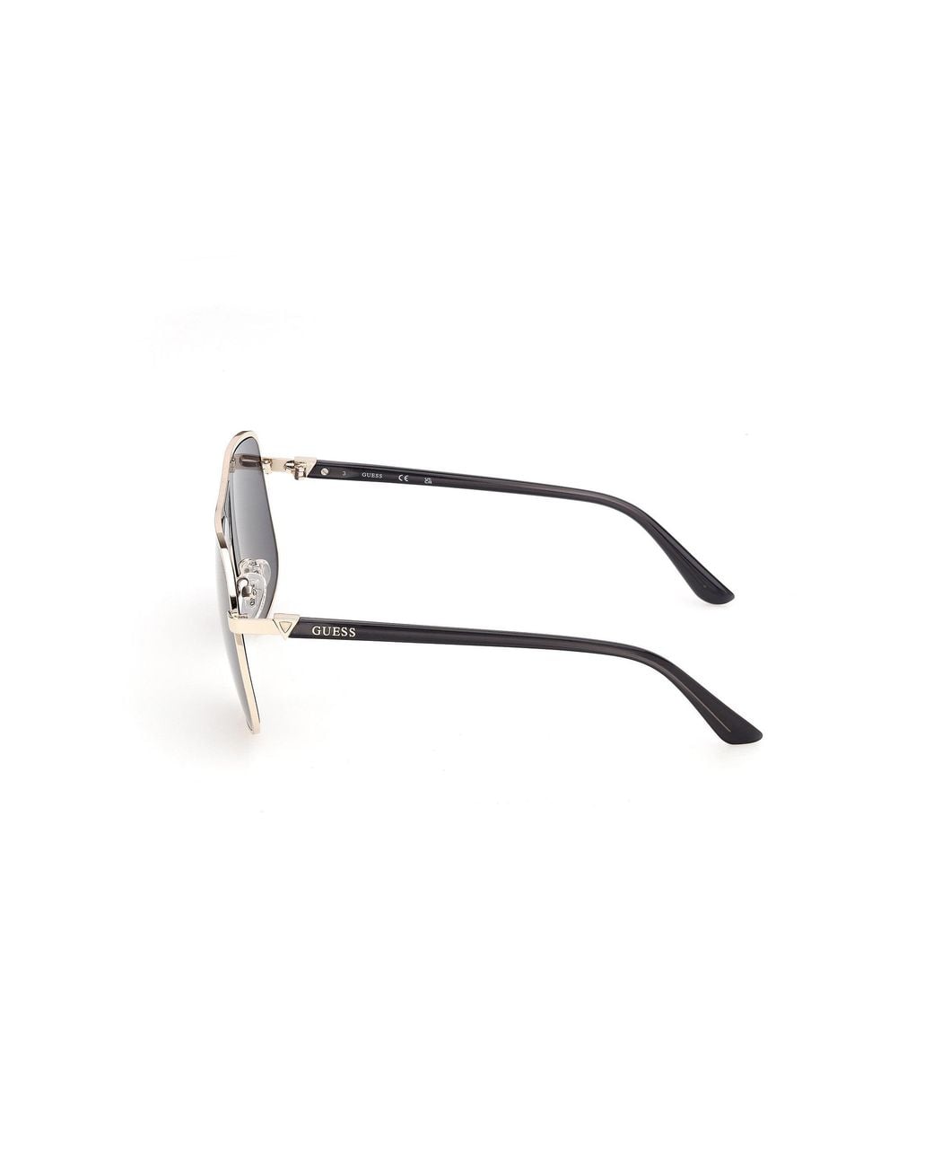 Guess Black Gu00358 32A Sunglasses Injected Smoke Pilot Normal