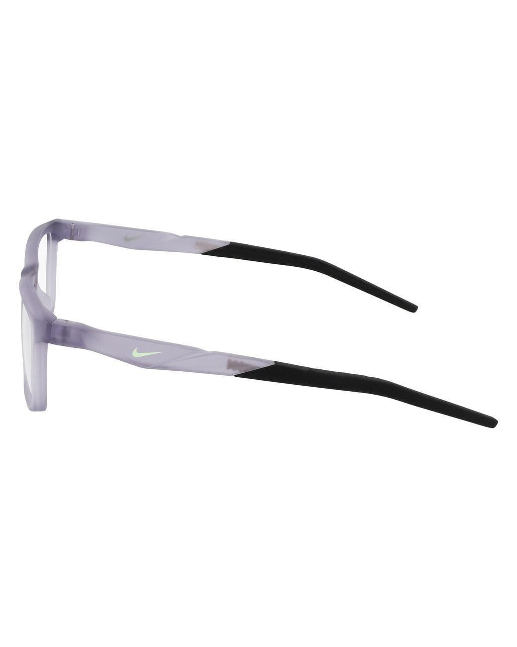 Nike Black 7090 018 Optical Frames Injected Squared Normal Photochromatic for men