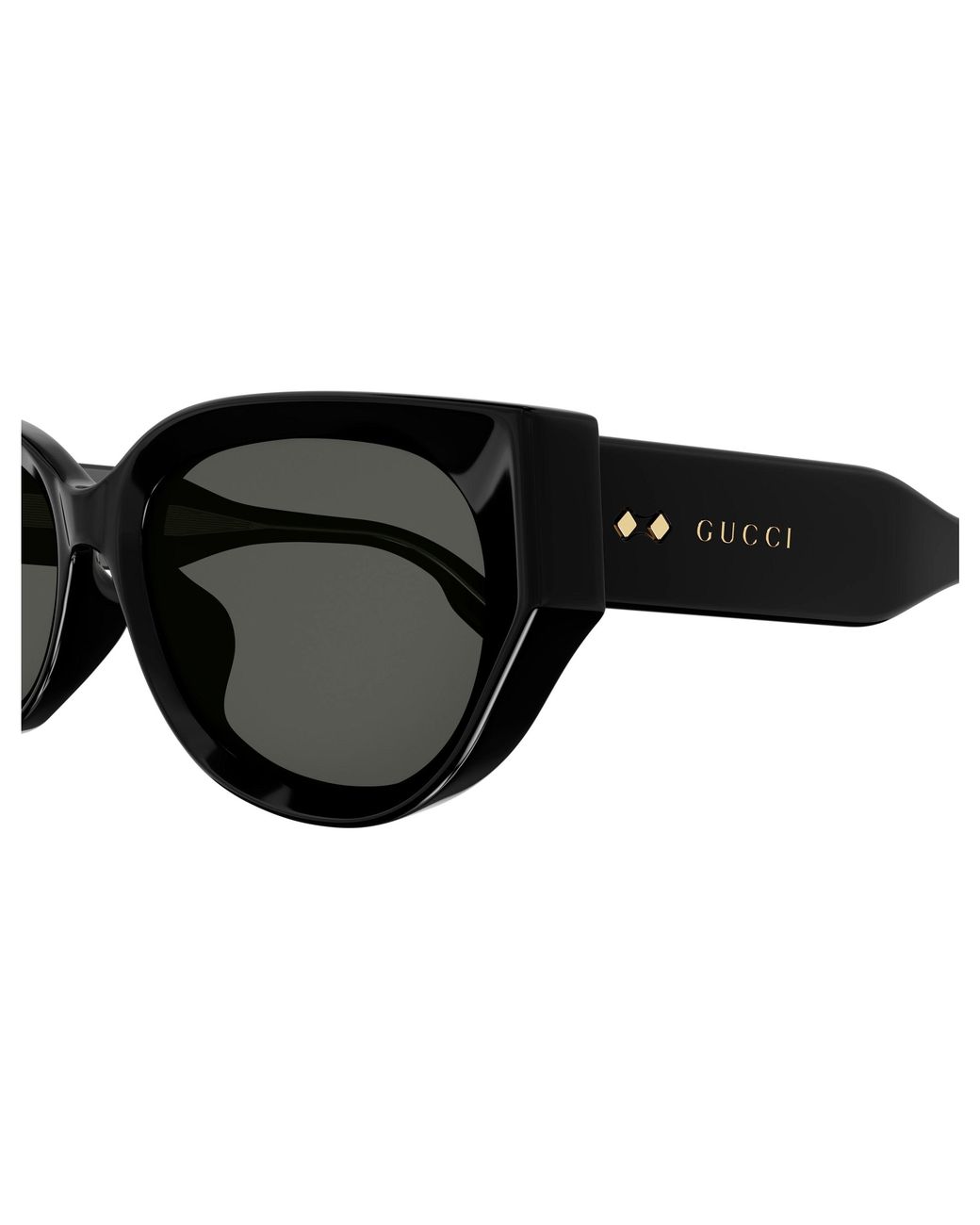 Gucci Black Gg1532Sa 001 Sunglasses Acetate Cat Eye