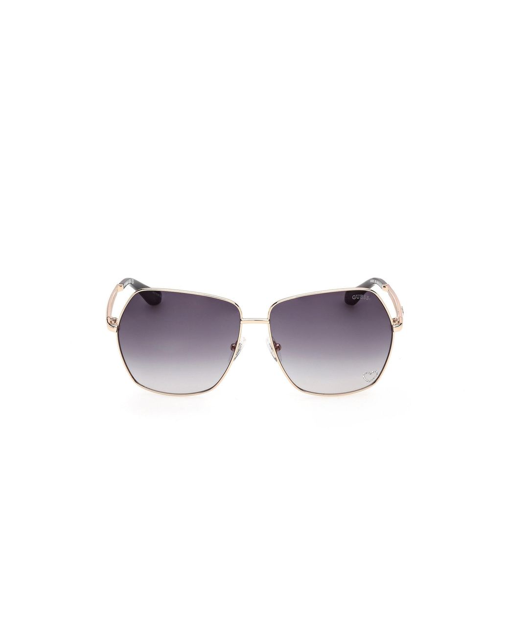 Guess Black Gu00309 32B Sunglasses Metal Smoke Butterfly Normal