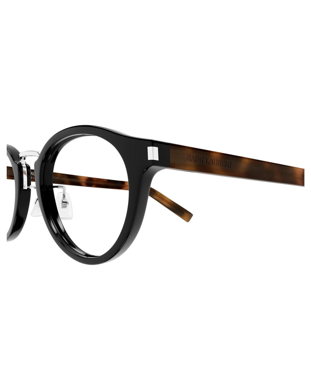 Saint Laurent Black Sl 728/J 004 Optical Frames Acetate Transparent Round