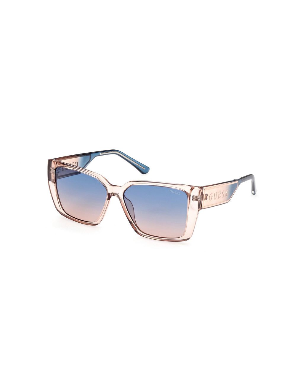 Guess Black Gu7818 57W Sunglasses Injected Squared Normal Shaded