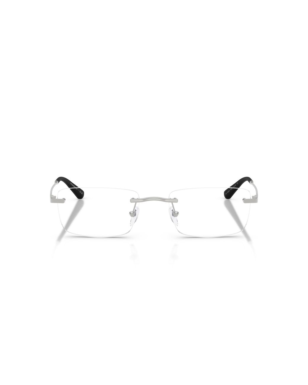 Emporio Armani Black Ea1195Td 3015 Optical Frames Titanium Transparent Squared Normal for men