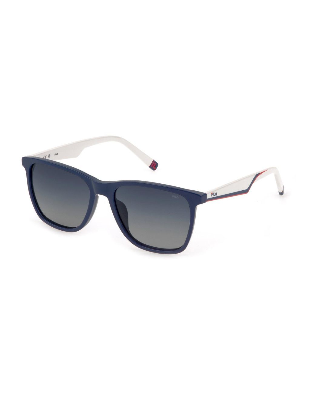 Fila Black Sfi461 D82P Sunglasses Acetate Squared Shaded for men
