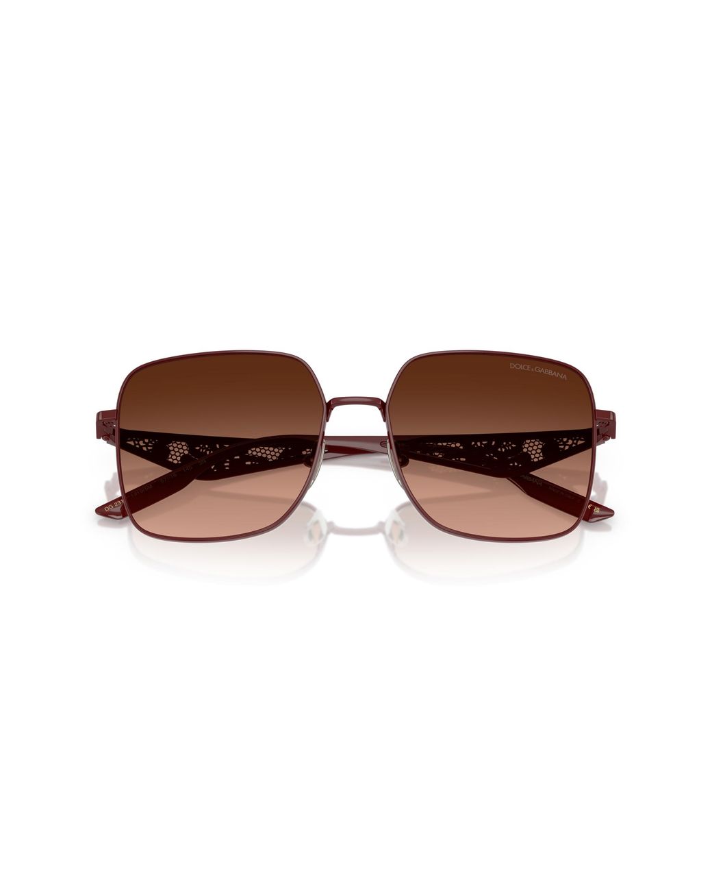 Dolce & Gabbana Black Dg2310 13195M Sunglasses Metal Squared Normal Shaded