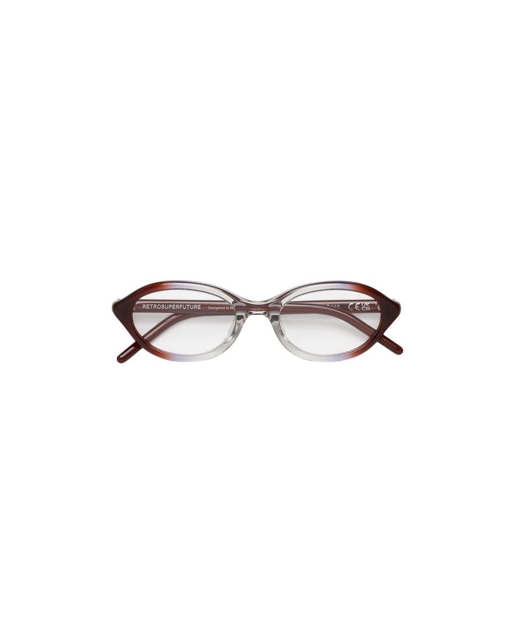 Retrosuperfuture Black Cmf Numero 145 Side Fade Optical Frames Acetate Geometric