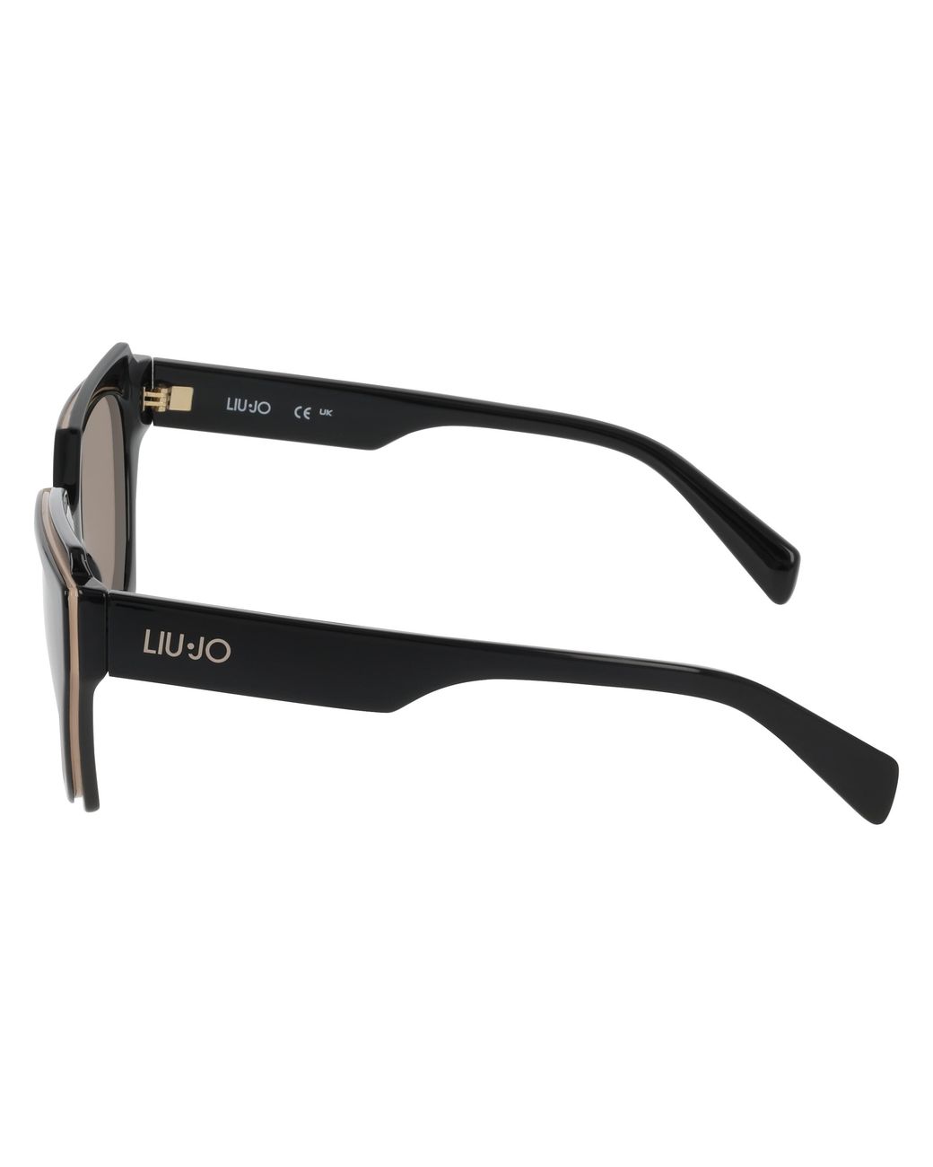 Liu Jo Black Lj809S 001 Sunglasses Bio-Inject Marrone Squared Normal