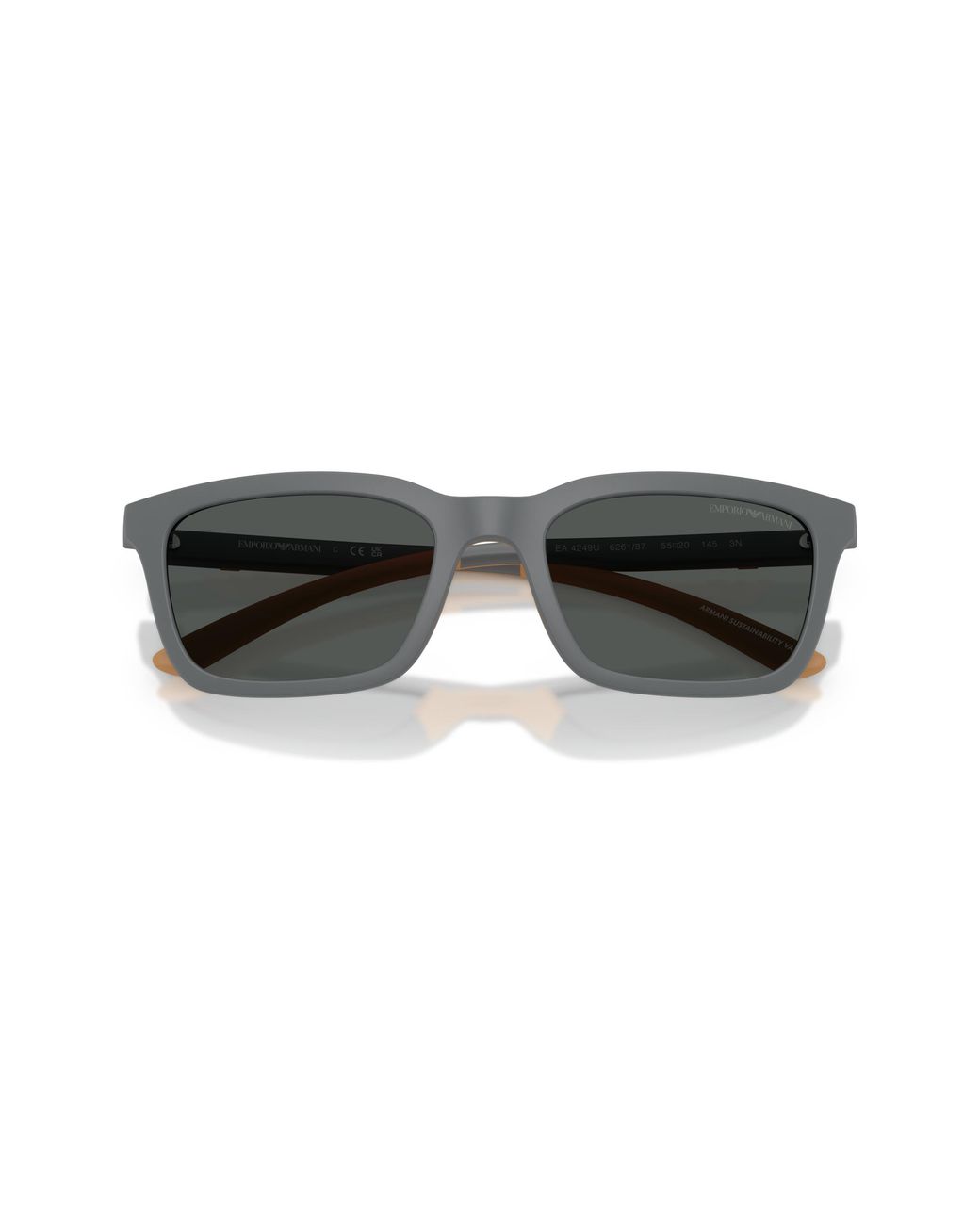 Emporio Armani Black Ea4249U 626187 Sunglasses Injected Squared Normal for men