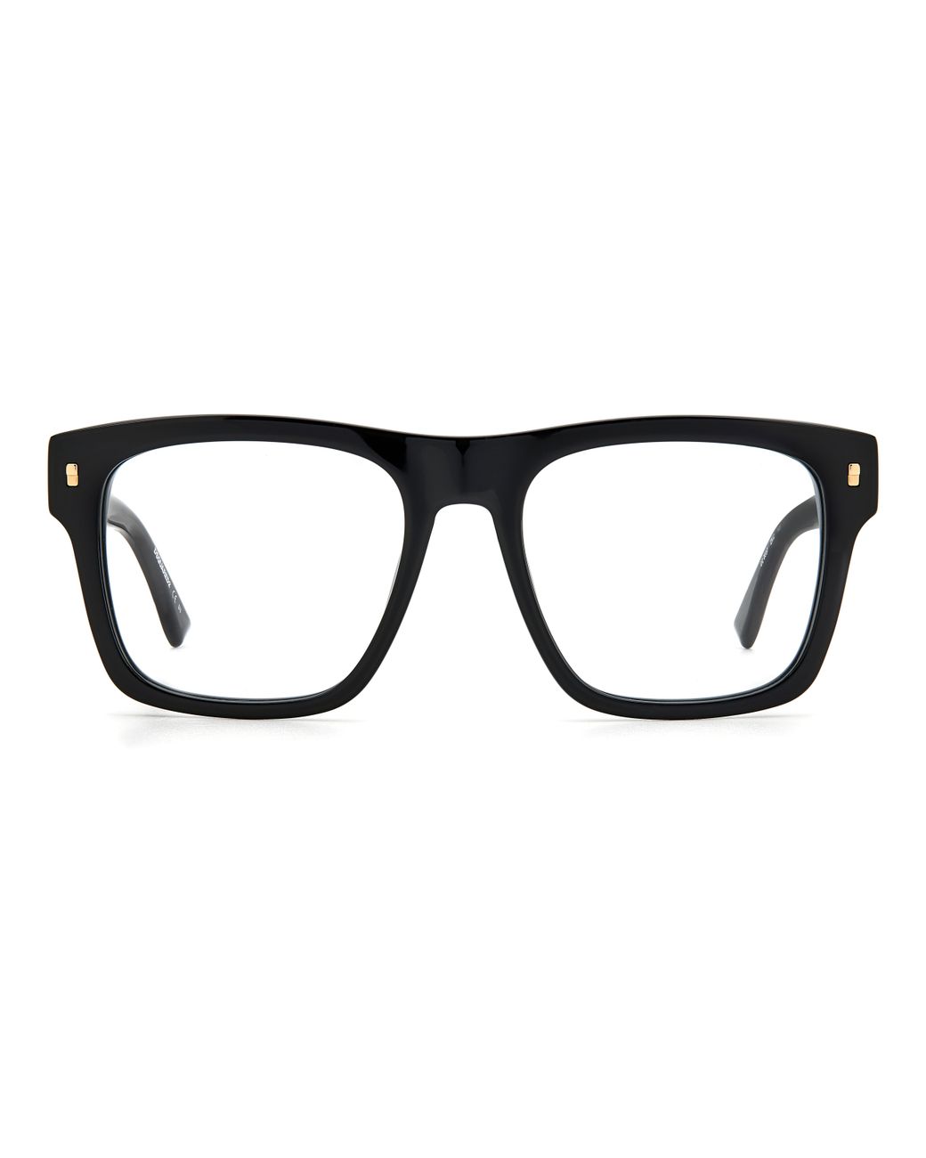 DSquared² Black D2 0037 2M2 Optical Frames Acetate Squared for men