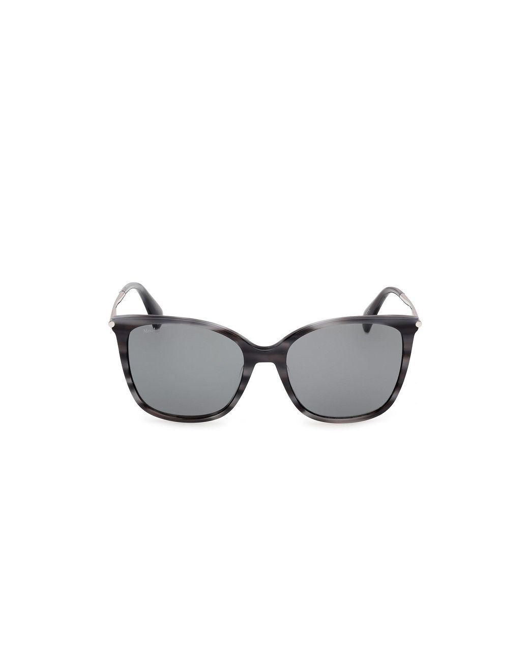Max Mara Black Mm0202 64A Sunglasses Smoke Squared Normal
