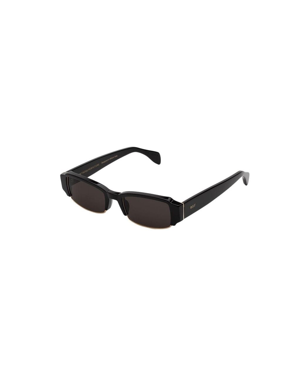 Retrosuperfuture Black Ern Vedas Sunglasses Acetate Squared Normal