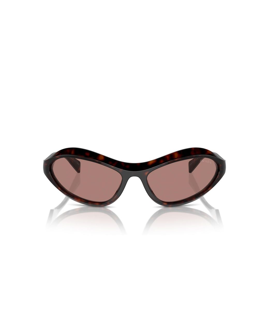 Prada Black Pr A20S 17N10D Sunglasses Acetate Geometric Normal