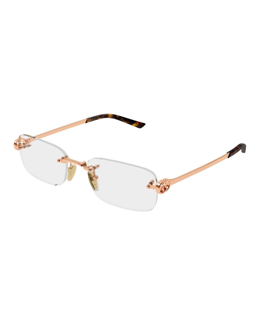 Gucci Black Gg2231O 003 Optical Frames Metal Transparent Squared
