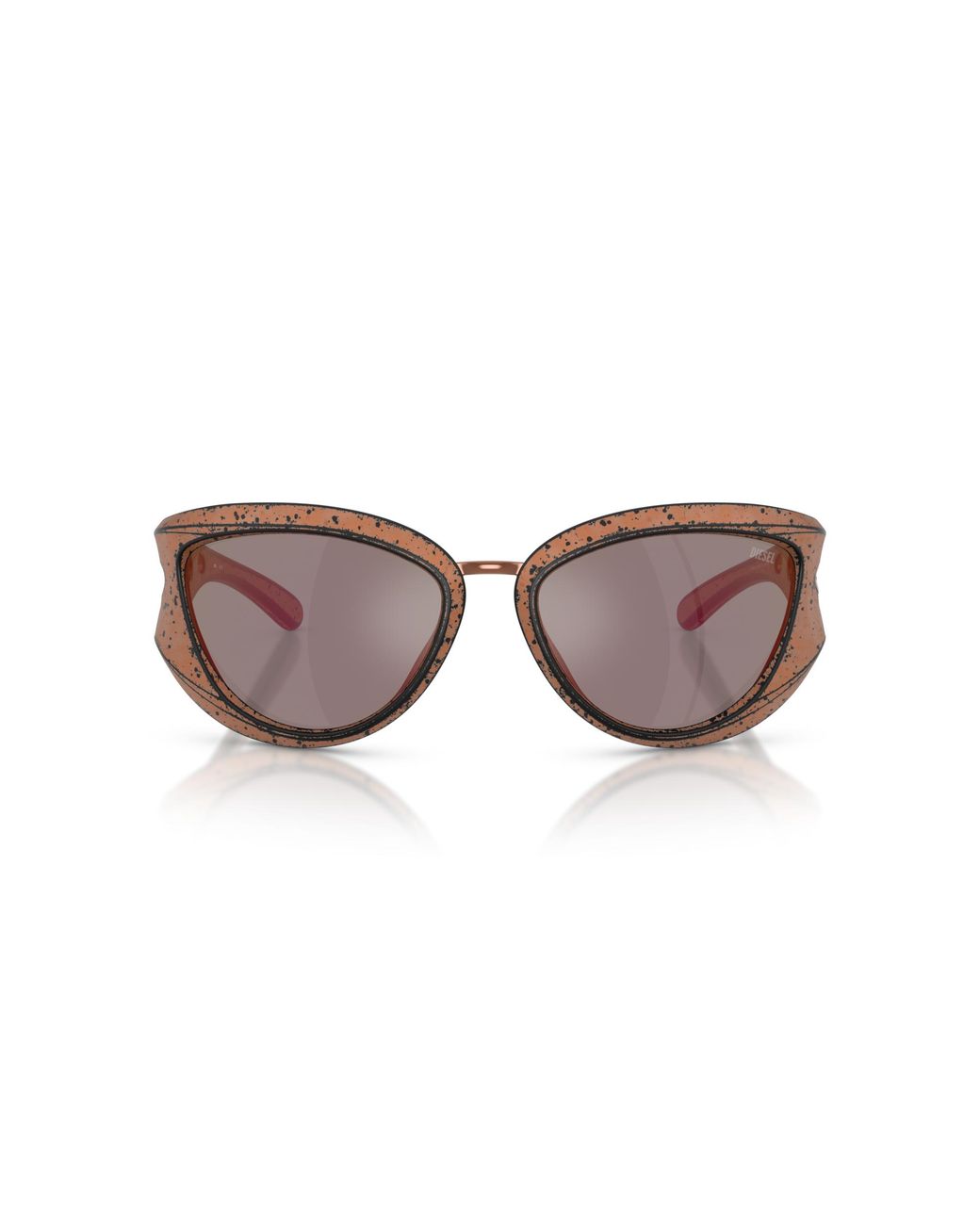 DIESEL Black Dl3007U 20114Z Sunglasses Injected Cat Eye Normal Mirror