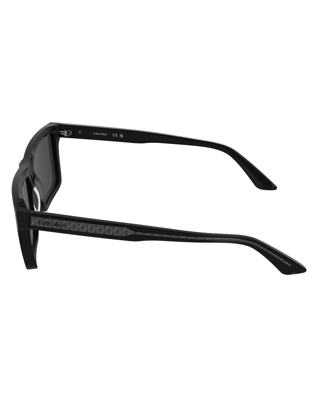 Calvin Klein Black Ck26504S 001 Sunglasses Acetate Smoke Squared Normal for men
