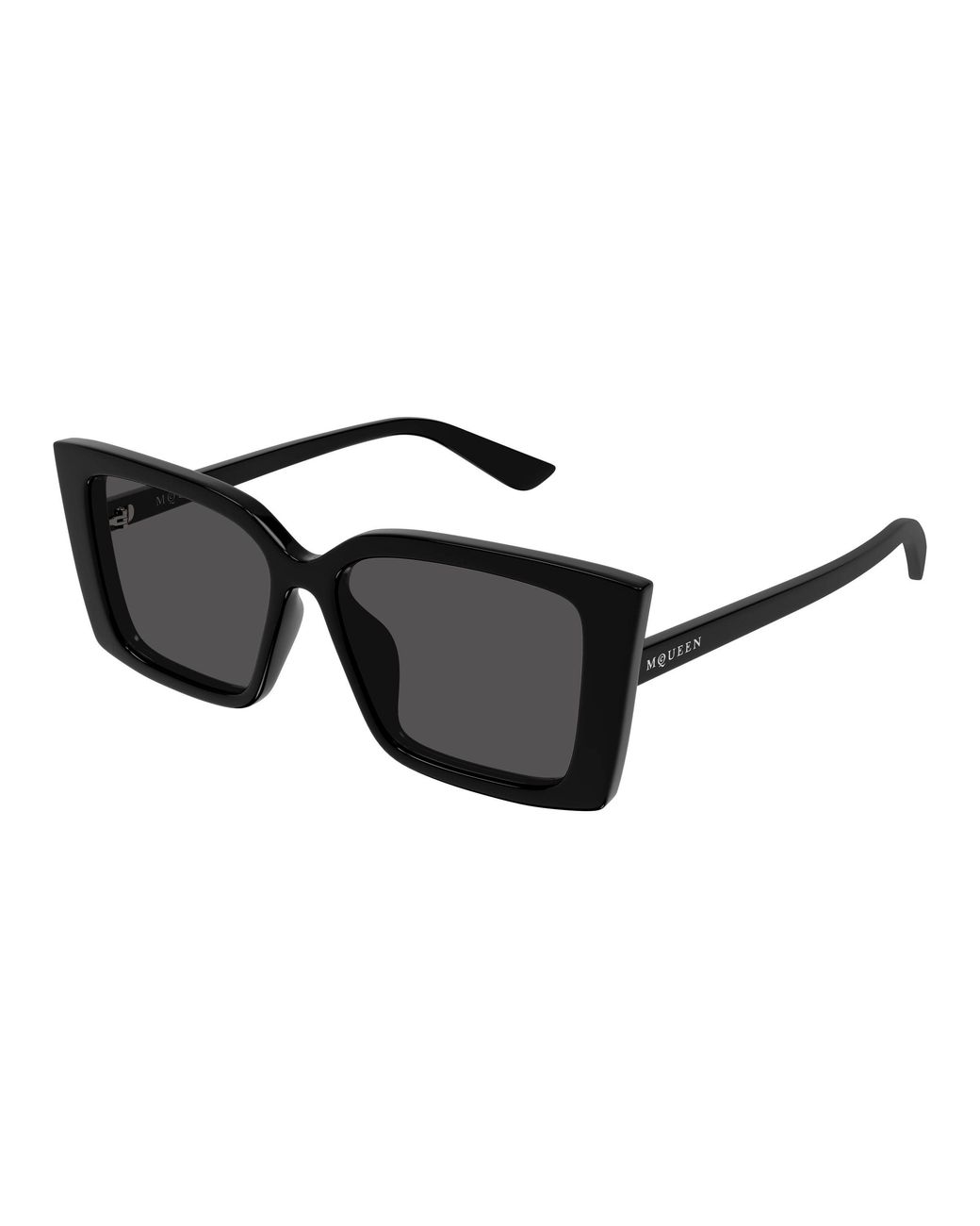 McQueen Black Am0578S 001 Sunglasses Acetate Cat Eye
