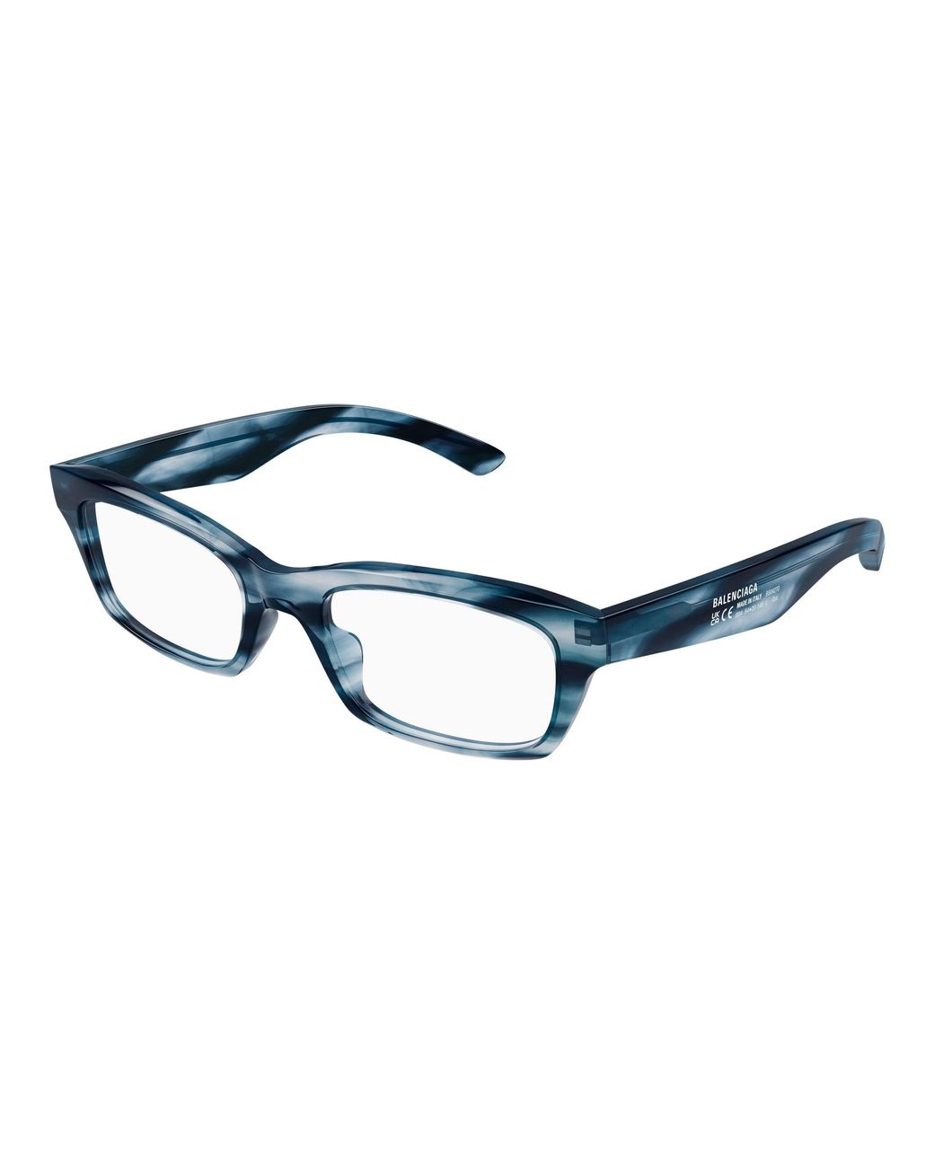Balenciaga Black Bb0427O 004 Optical Frames Acetate Transparent Squared for men