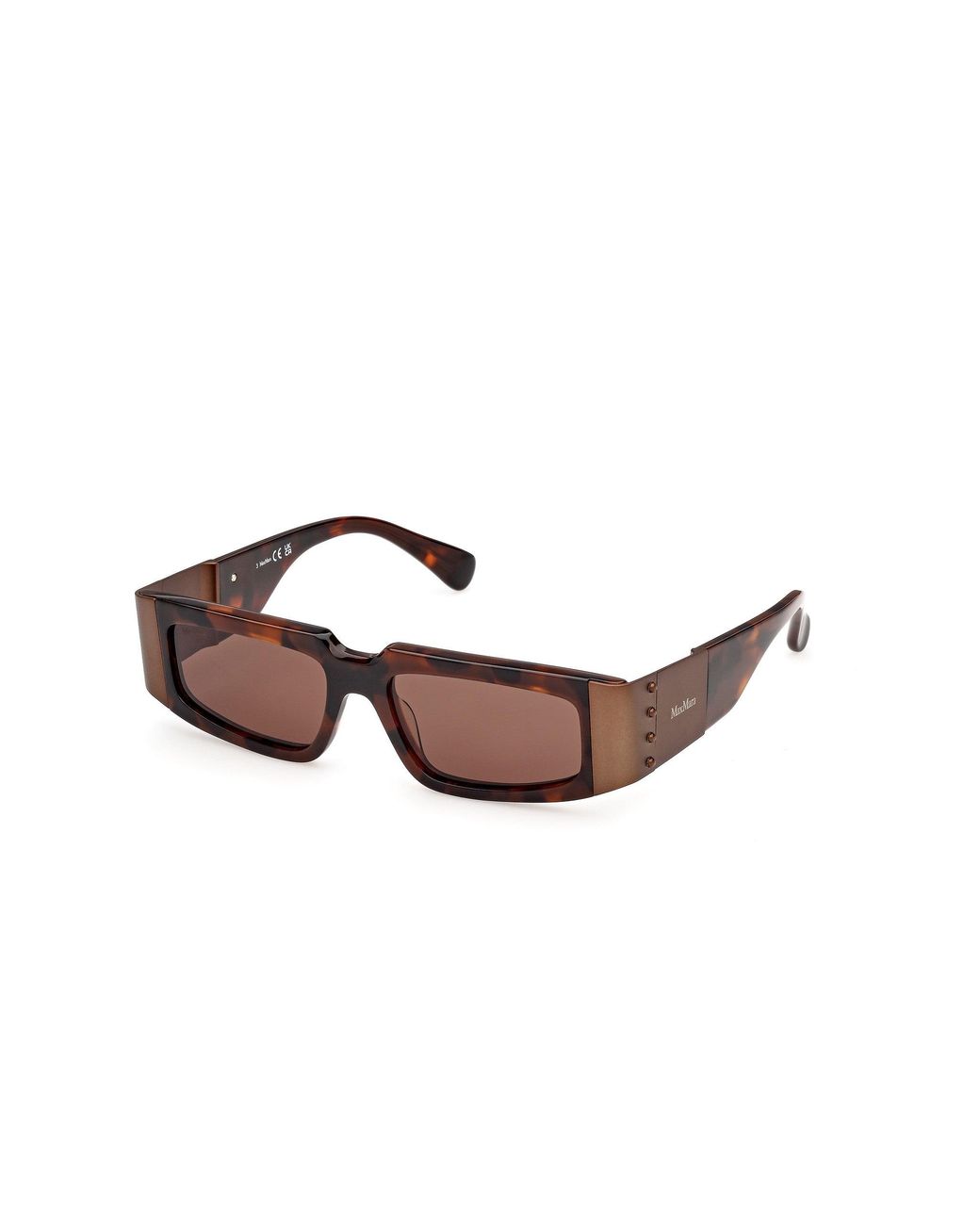Max Mara Black Mm0217 52E Sunglasses Acetate Squared Normal
