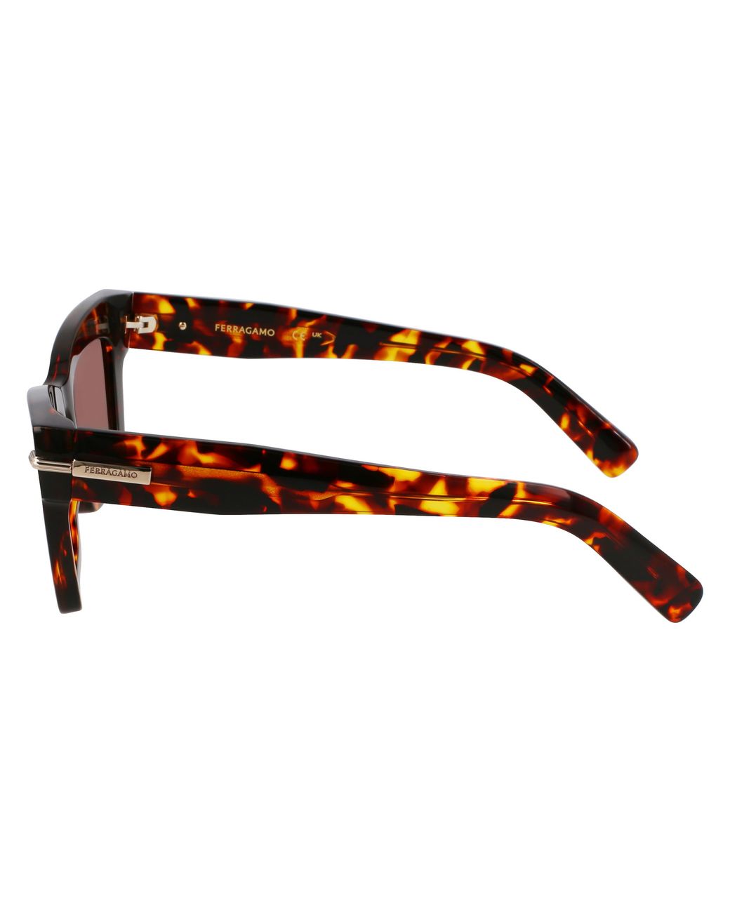 Ferragamo Black Sf2031S 242 Sunglasses Acetate Squared Normal