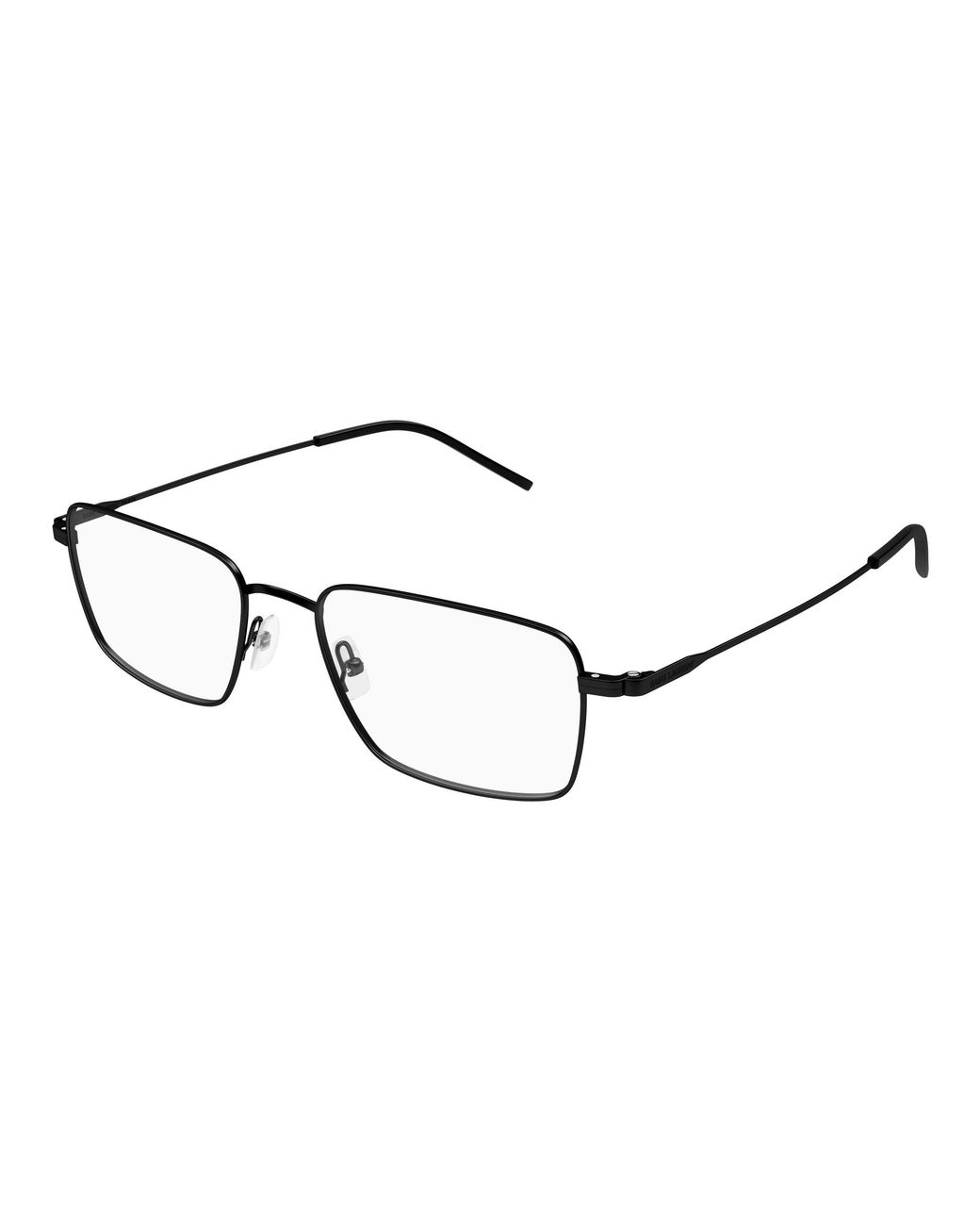 Saint Laurent Black Sl 844 001 Optical Frames Metal Transparent Squared for men